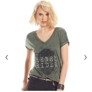 Rock & Republic "Rebel Rider" Embellished Tee